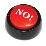 NO! Knap buzzer – Knappen der siger NO for dig