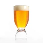Kombineret øl og shot glas