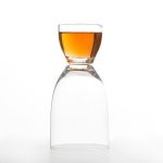 Kombineret øl og shot glas