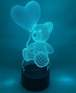 3D bamse lampe
