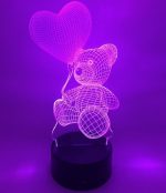 3D bamse lampe