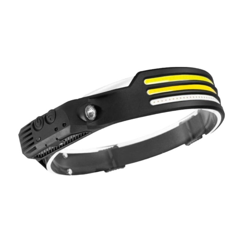 Genopladelig pandelampe med COB LED lys + XPE lys