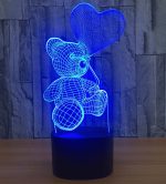 3D bamse lampe