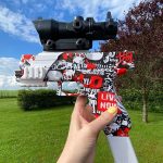 Gel blaster pistol til gel kugler og skumpile – Sort