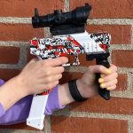 Gel blaster pistol til gel kugler og skumpile – Sort
