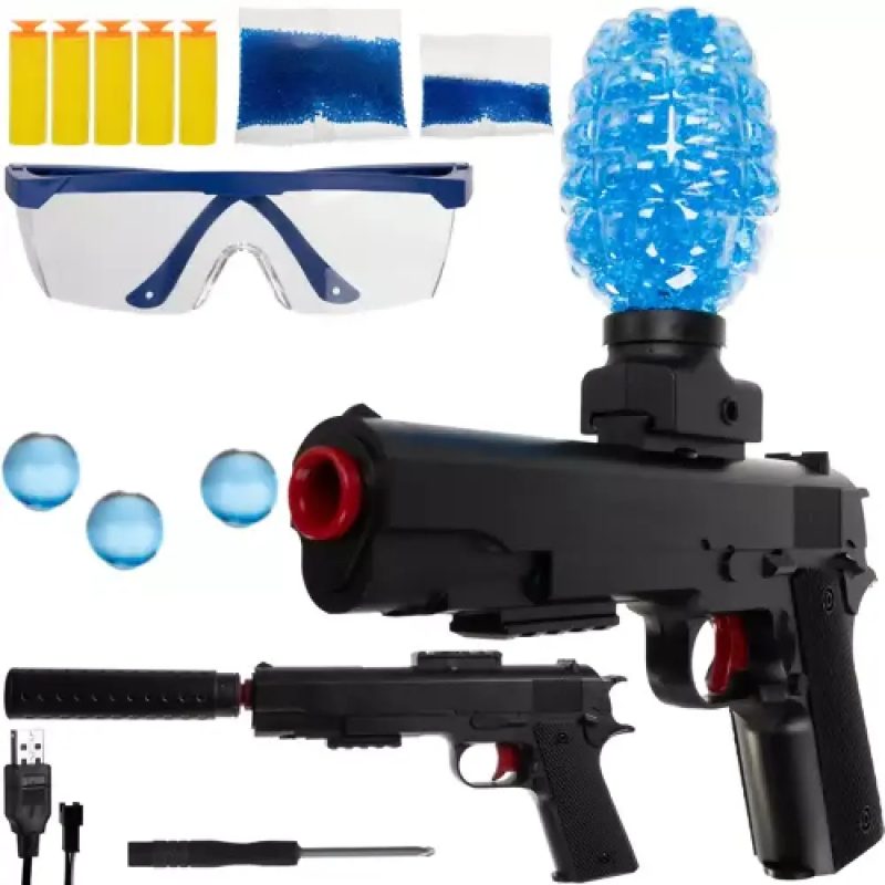 Gel blaster pistol til gel kugler og skumpile – Sort