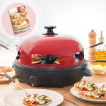 Ovn til Mini-pizzaer Rød/Sort – 700W Ovn til Mini-pizzaer Rød/Sort – 700W