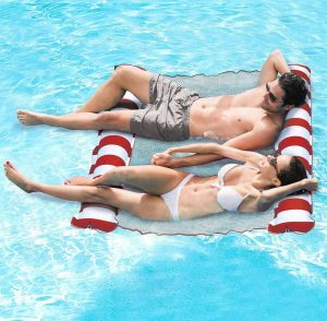 Flydende hængekøje til pool – Plads til 2 personer