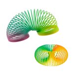 Regnbuefarvet slinky fjeder Regnbuefarvet slinky fjeder