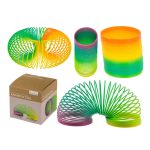 Regnbuefarvet slinky fjeder Regnbuefarvet slinky fjeder