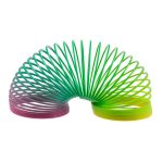 Regnbuefarvet slinky fjeder Regnbuefarvet slinky fjeder