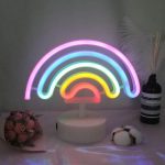 Regnbue LED neonlampe