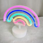 Regnbue LED neonlampe