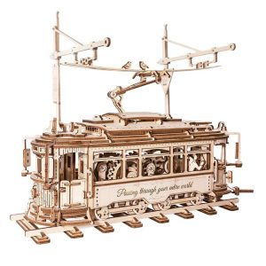 3D mekanisk sporvogn puslespil fra Rokr™ (LK801)