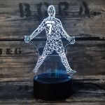 Ronaldo 3D fodbold lampe Ronaldo 3D fodbold lampe