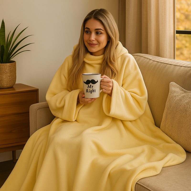 Snugs hyggetæppe med ærmer
