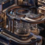 3D kuglebane i træ – Marble Spaceport fra Rokr™ (LGC01)