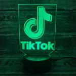 TikTok 3D lampe