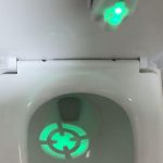 Toilet LED lys med målskive