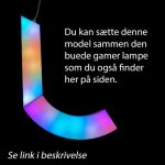 Gamer lamper med wifi, skab din egen lampe – trapez – 9 stk