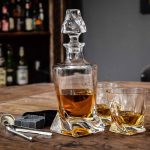 Twisted karaffelsæt med to glas