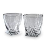Twisted karaffelsæt med to glas