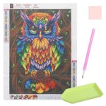 Ugle motiv 5D Diamond paint – 30 x 40 cm