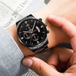 Armbåndsur til mænd – kvarts – sort Armbåndsur til mænd – kvarts – sort