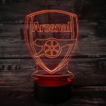 Arsenal 3D lampe – Lampen til enhver Arsenal fan