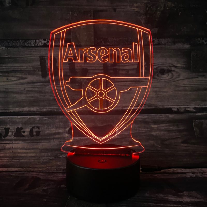 Arsenal 3D lampe – Lampen til enhver Arsenal fan