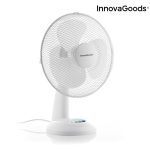 Hvid ventilator til skrivebord Ø 30 cm 35W
