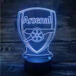 Arsenal 3D lampe – Lampen til enhver Arsenal fan