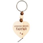 Verdens bedste farfar nøglering i træ