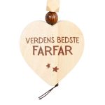 Verdens bedste farfar nøglering i træ
