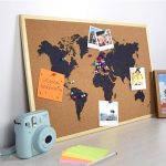 World map opslagstavle