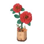 Rød kamelia blomst 3D-puslespil fra Rowood™ (TW031)