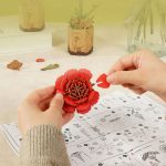 Rød nellike 3D-puslespil fra Rowood™ (TW052)