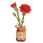 Rød nellike 3D-puslespil fra Rowood™ (TW052)