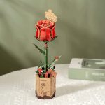 Rød rose 3D-puslespil fra Rowood™ (TW042)