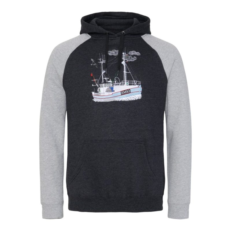 Hættetrøje “By Gniske” – Sort/Grå Hoddie