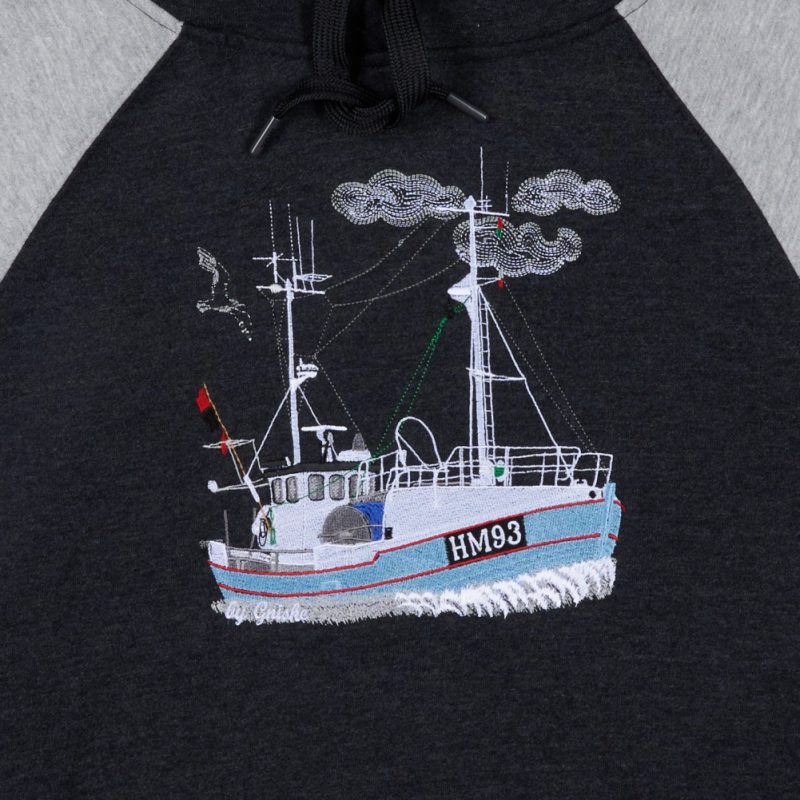 Hættetrøje “By Gniske” – Sort/Grå Hoddie