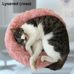 Donut hundeseng med plys – Flere farver