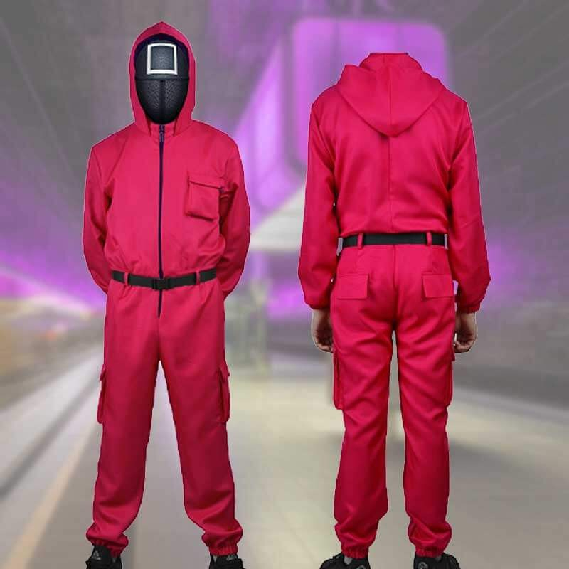 Squid Game kostume – Komplet kostume i 2 størrelser Squid Game kostume – Komplet kostume i 2 størrelser