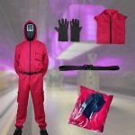 Squid Game kostume – Komplet kostume i 2 størrelser Squid Game kostume – Komplet kostume i 2 størrelser
