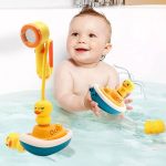 Baby bruser til badekar – båd med ænder