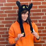 Halloween hat med lys og bevægelige ører