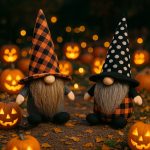 Halloween troldmand med tern – 23 cm