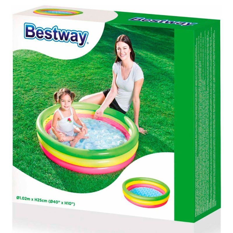 Oppustelig baby pool 62 L
