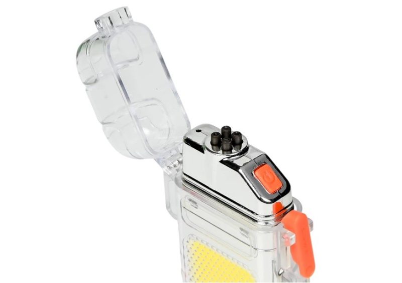 Elektronisk plasma lighter med lommelygte