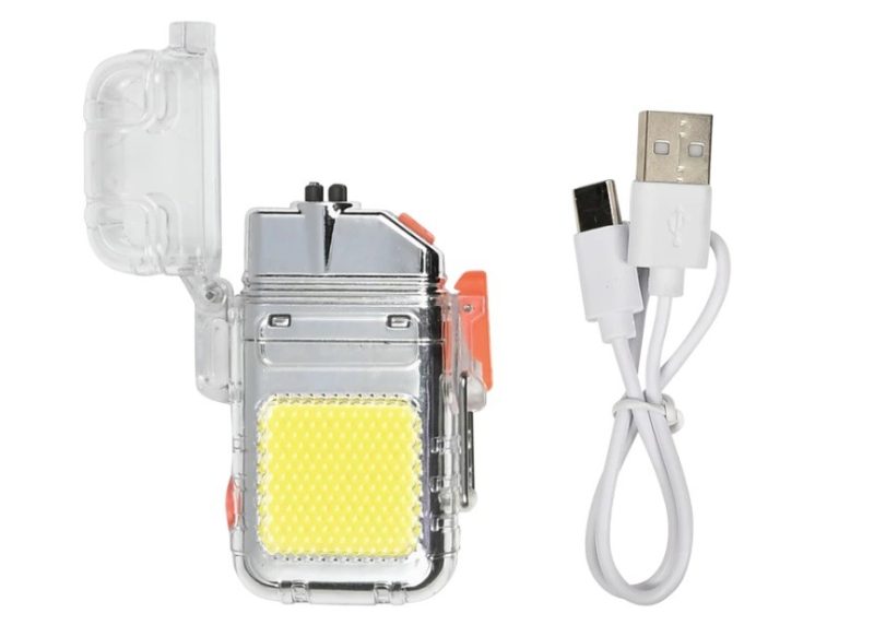 Elektronisk plasma lighter med lommelygte